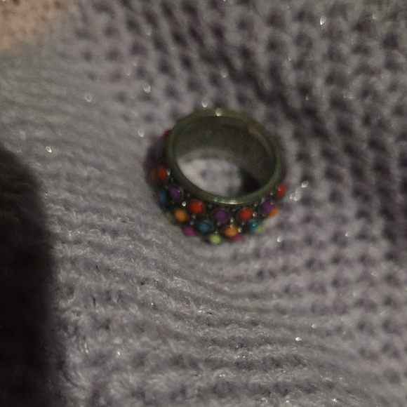 Colorful Multi-Stone Ring - Picture 2 of 8